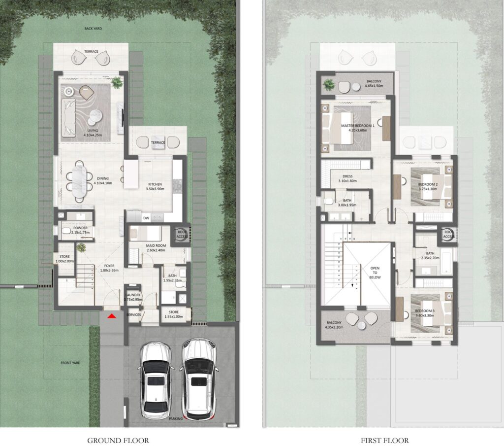 Fairway-Floor-plan-3 Bedroom Villas