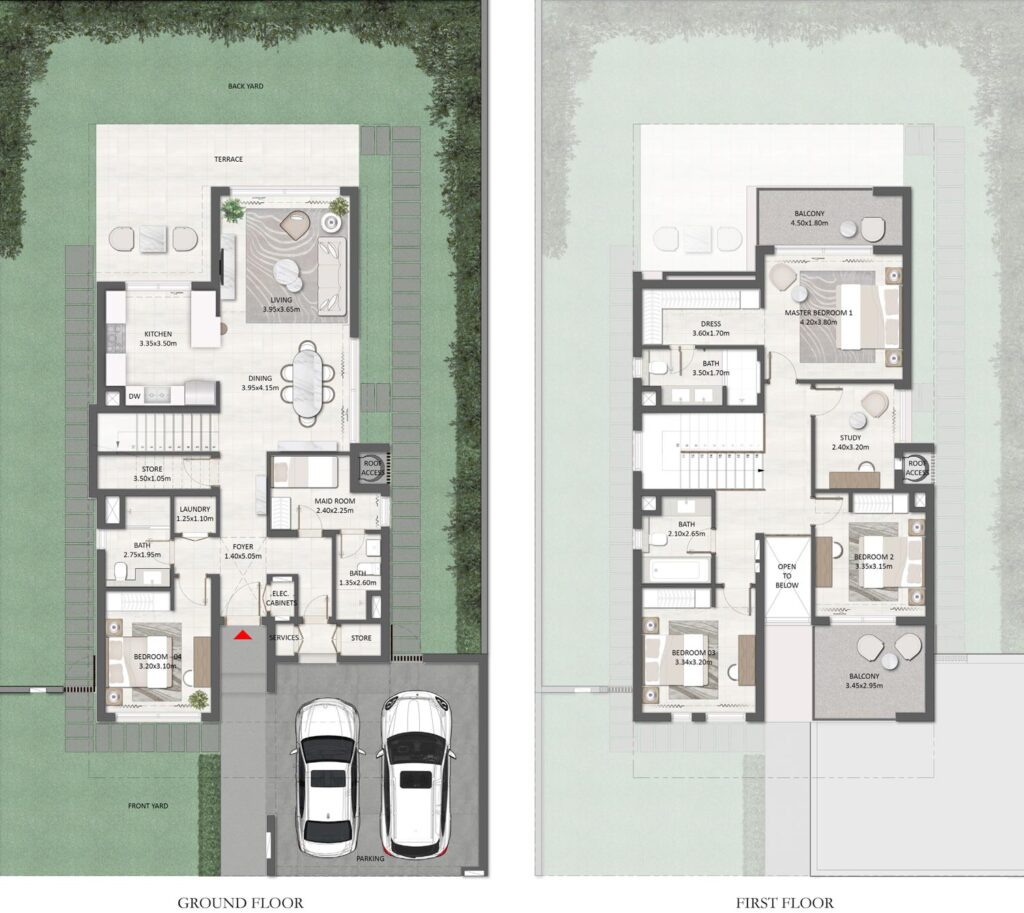 Fairway-Floor-plan-4 Bedroom Villas