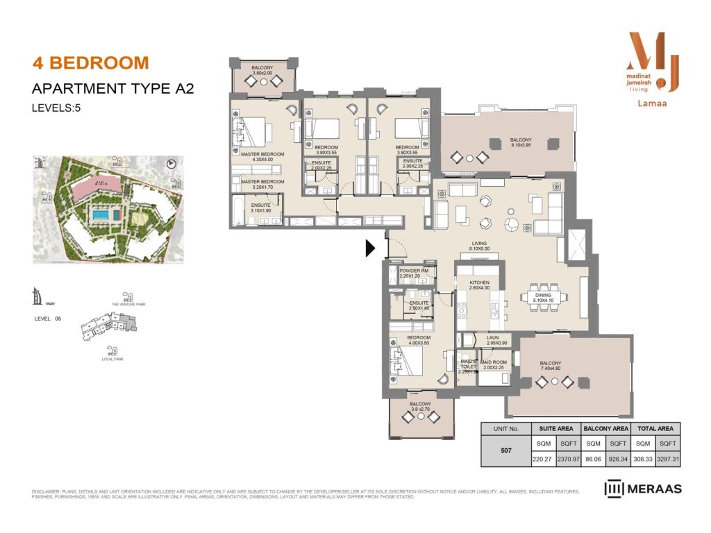 4 Bedroom Apartment Type D1