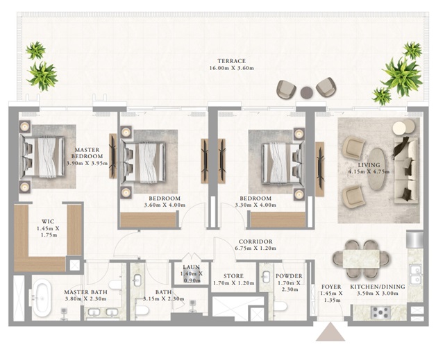 Address Residences by Emaar-3BR Apartment