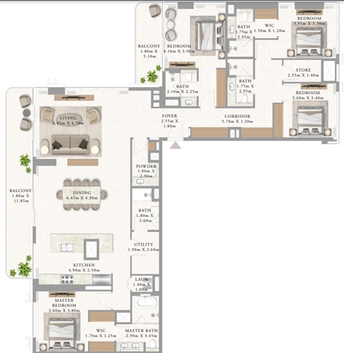 Address Residences by Emaar-Penthouse