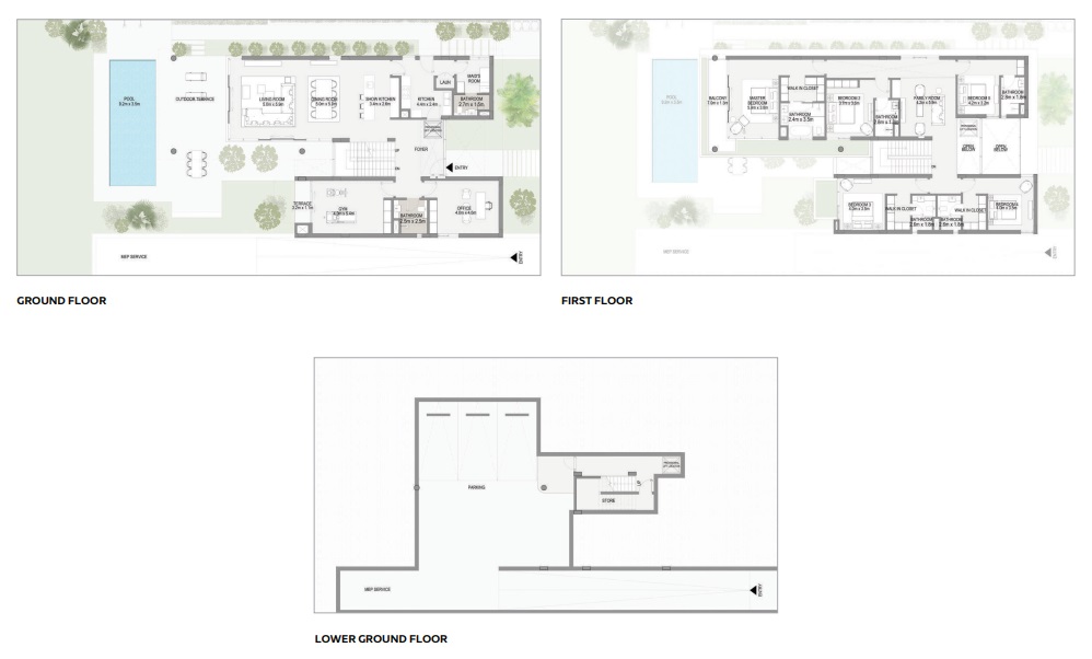 Maha villas at expo city-5 Bedroom 1A floorplan
